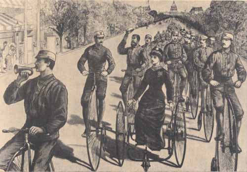 1884 cyclists on Pennsylvania Avenue