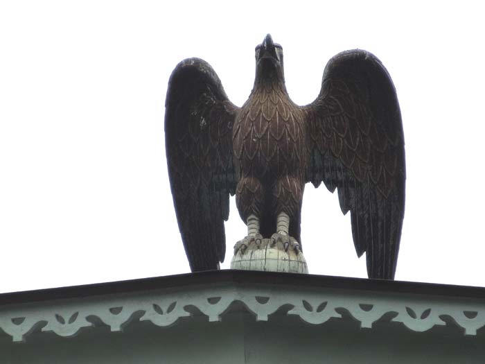 Eagle atop the Glebe House